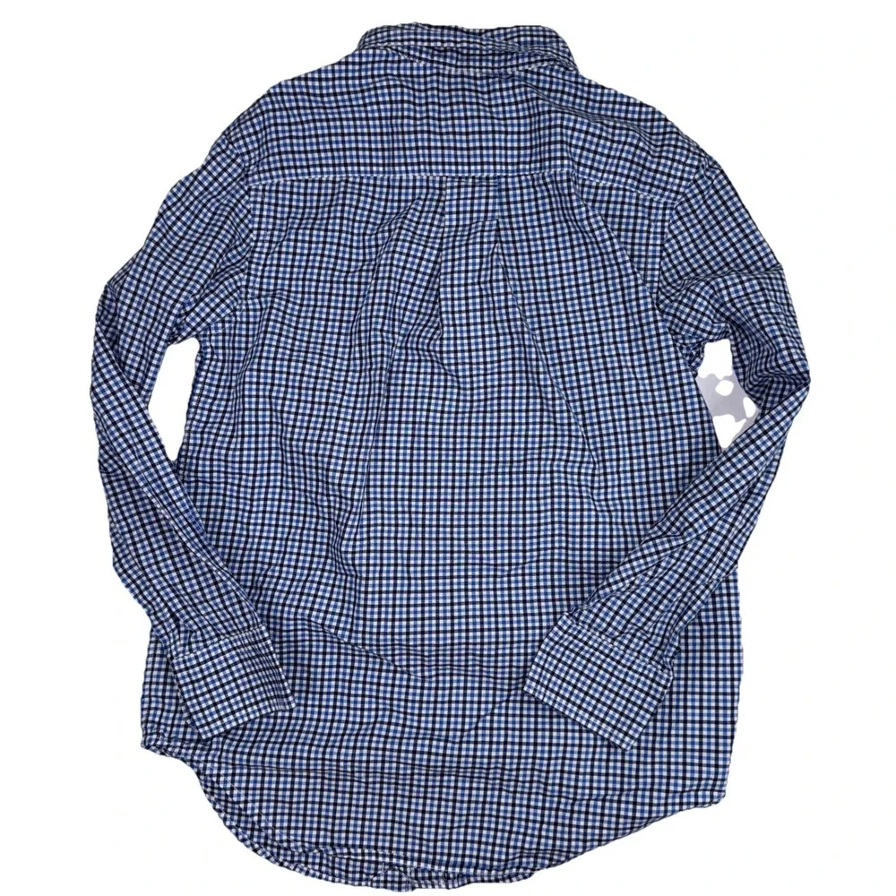 Ralph Lauren Boys' Blue Checkered Button Down Shirt Size Small‎ 8